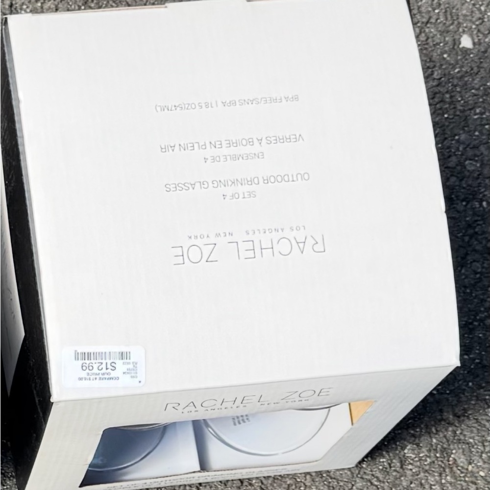 Rachel Zoe Outdoor Entertaining Glasses - White